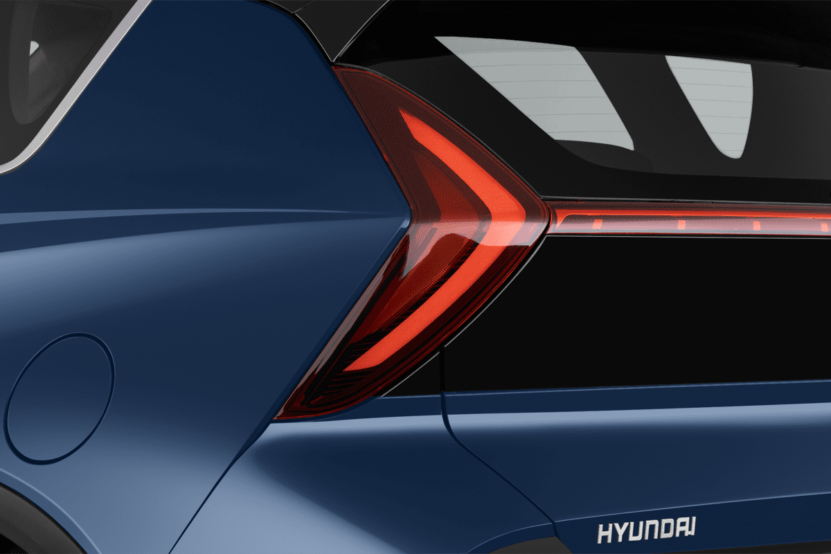 Heckleuchten eines Hyundai Bayon