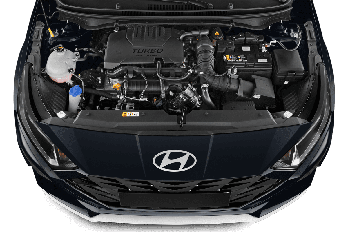 Motorraum eines Hyundai i20