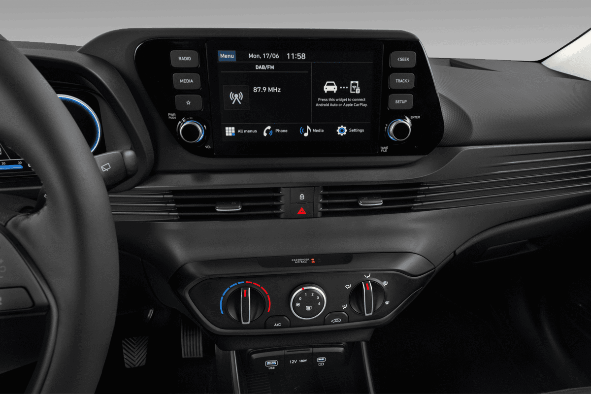 Mittelkonsole eines Hyundai i20