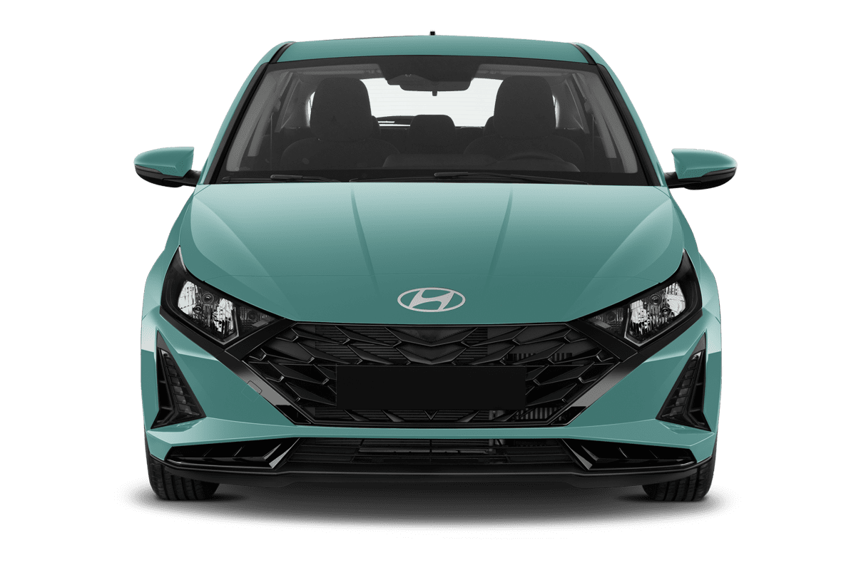 Frontansicht eines Hyundai i20 , freigestellt