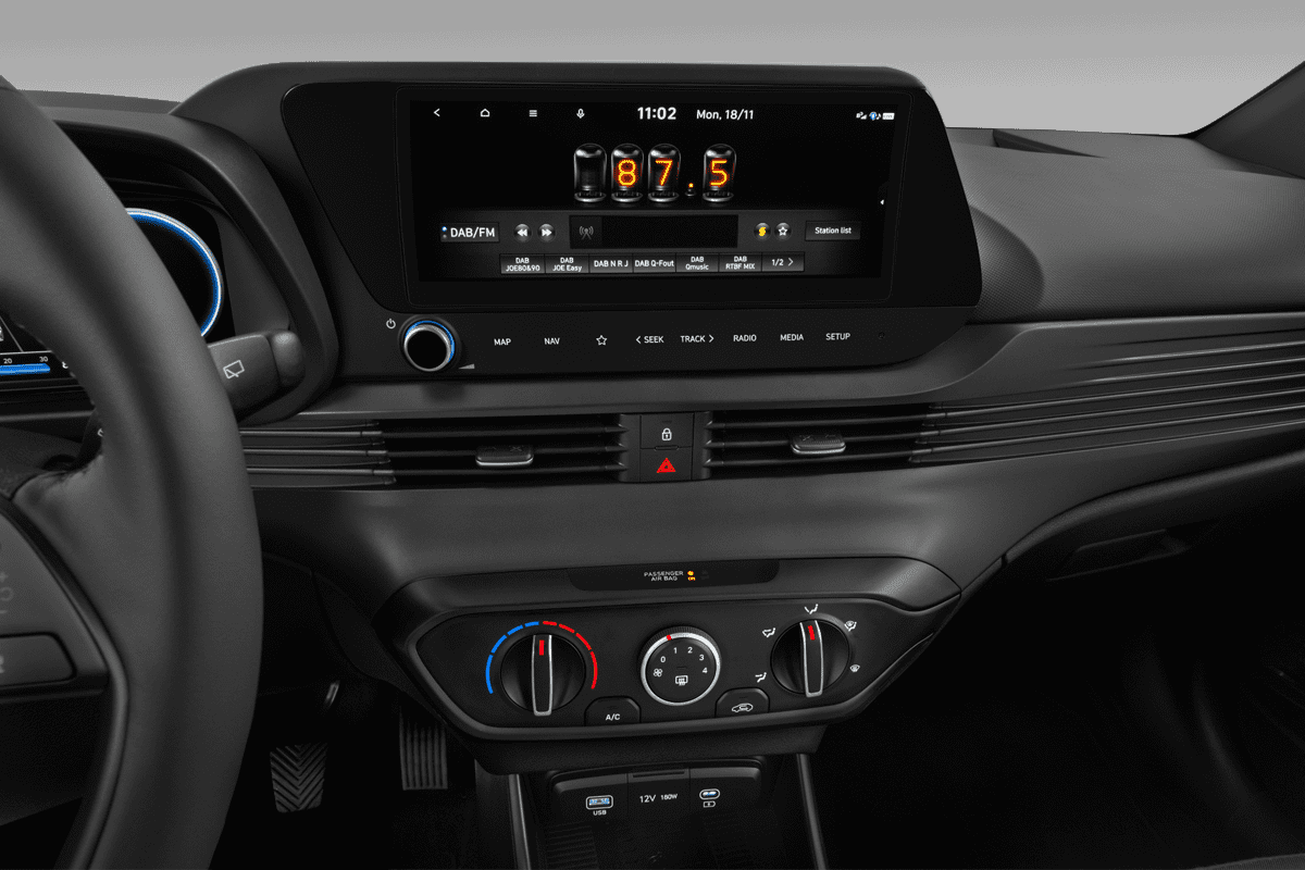 Mittelkonsole eines Hyundai i20 