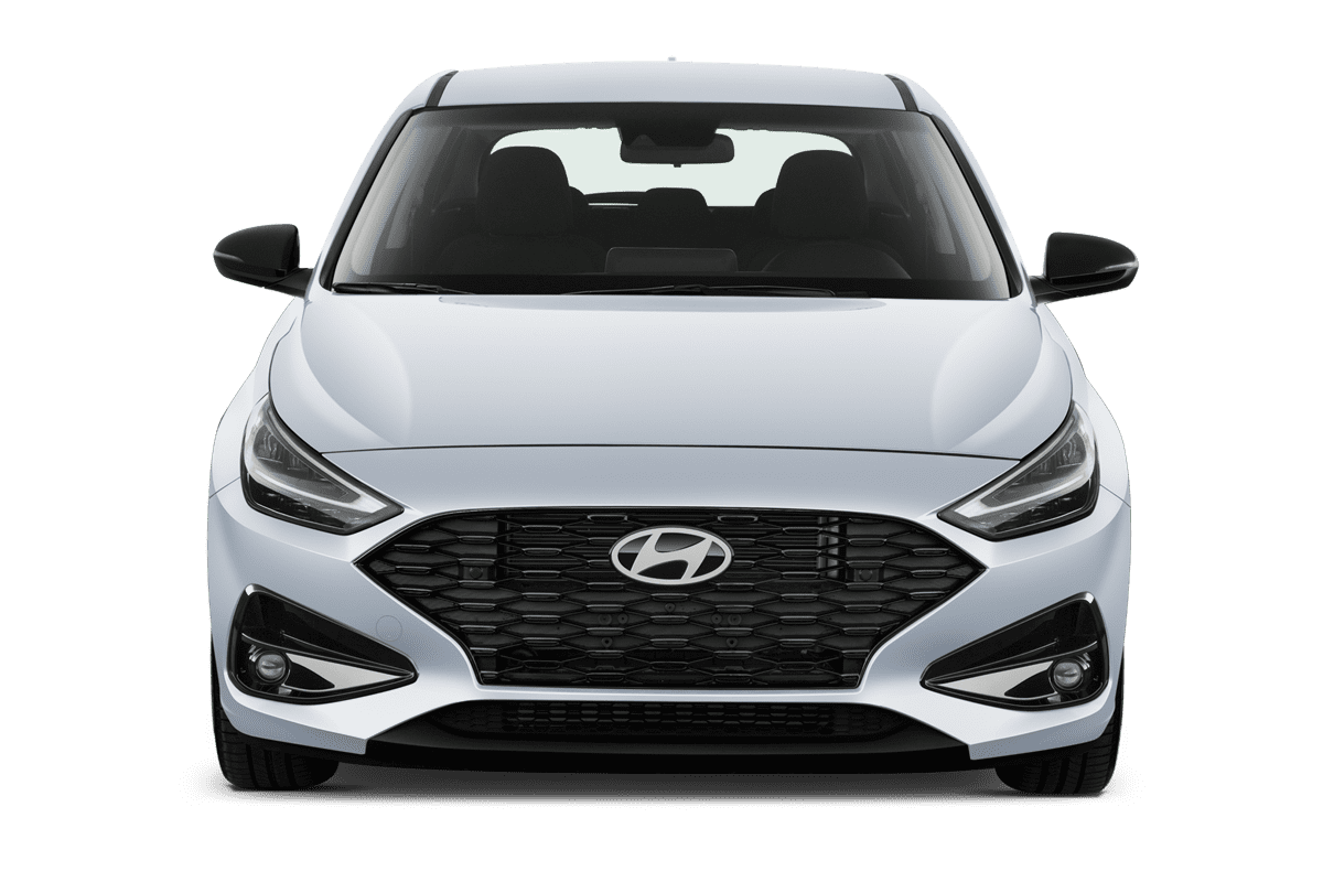 Frontansicht eines Hyundai i30 (neues Modell), freigestellt