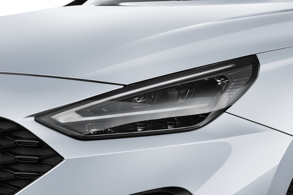 Frontscheinwerfer eines Hyundai i30 (neues Modell)