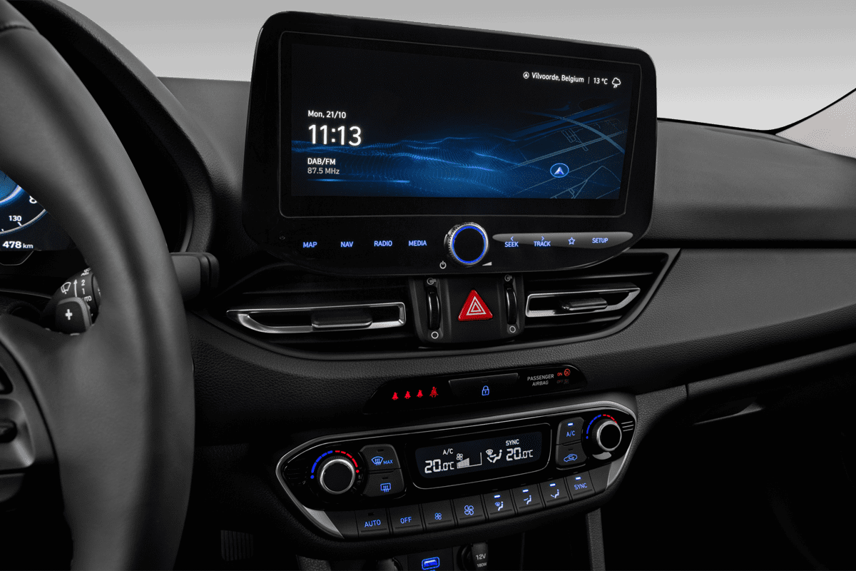 Mittelkonsole eines Hyundai i30 (neues Modell)