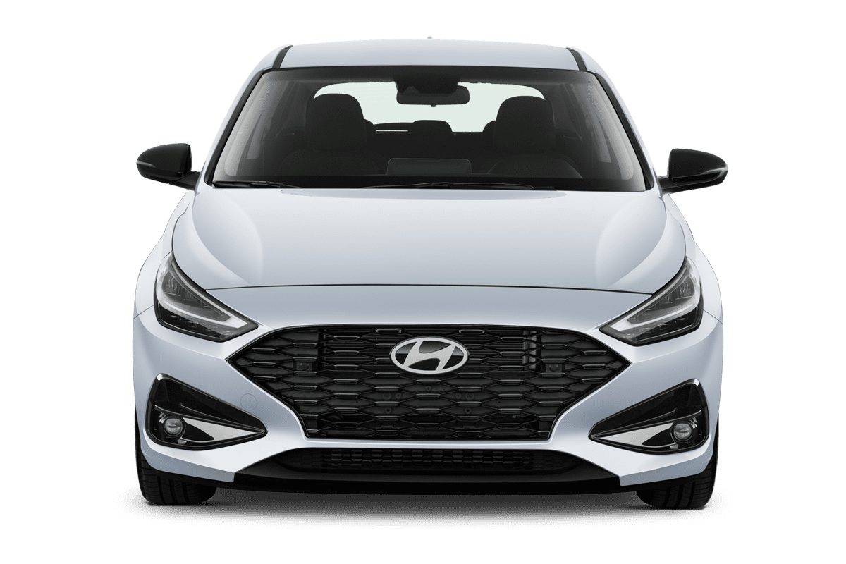 Frontansicht eines Hyundai i30, freigestellt