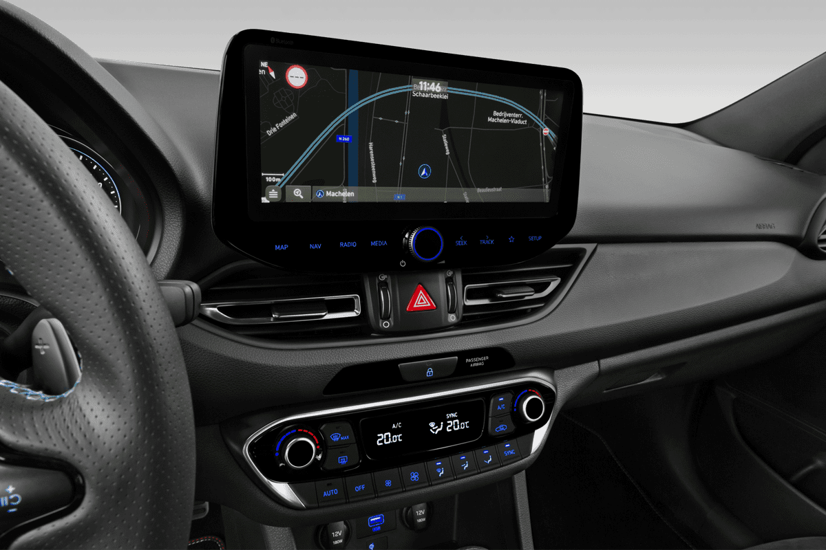 Mittelkonsole eines Hyundai i30 N Fastback