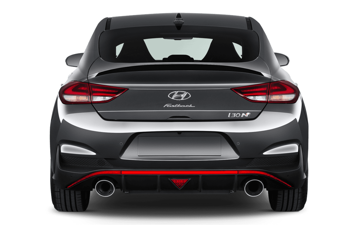 Heckansicht eines Hyundai i30 N Fastback
