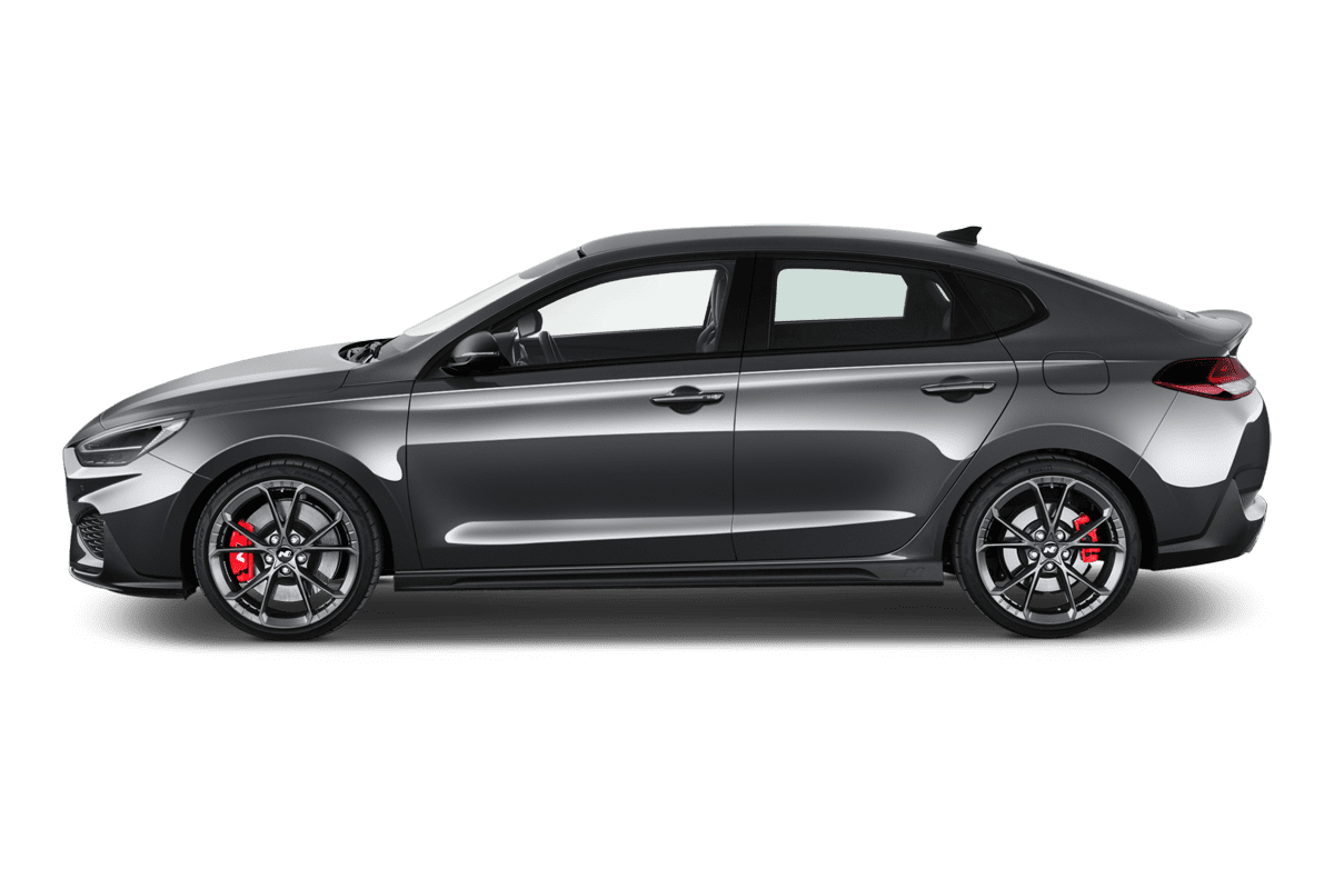 Seitenansicht eines Hyundai i30 N Fastback