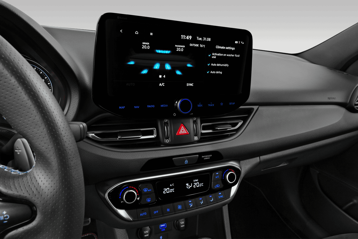 Klimasteuerung eines Hyundai i30 N Fastback