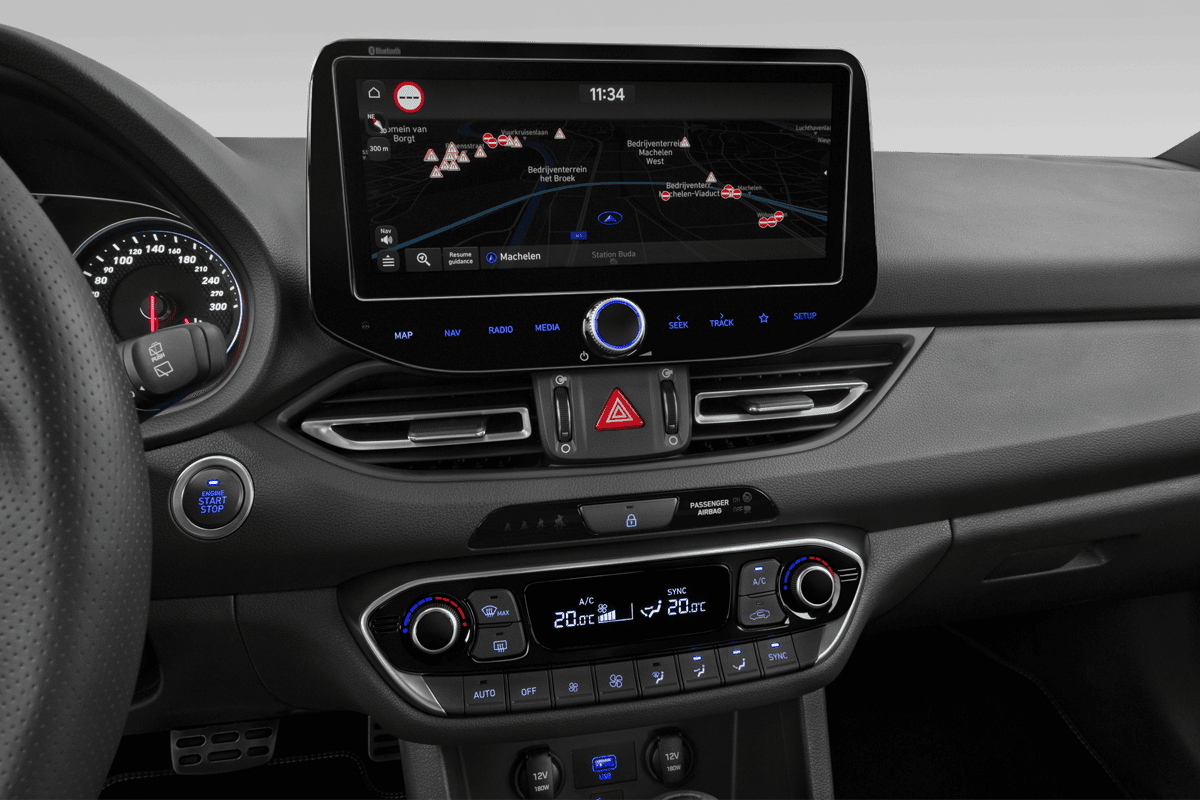 Mittelkonsole eines Hyundai i30 N