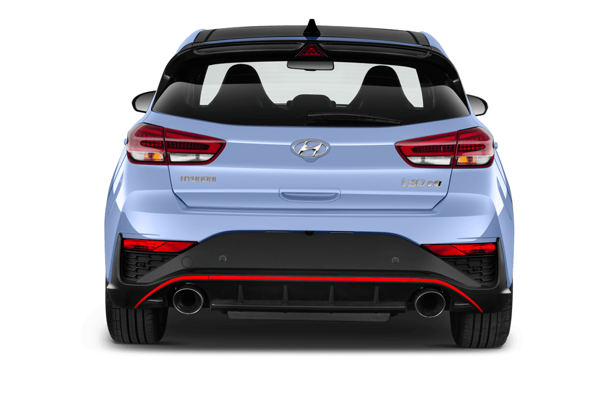 Heckansicht eines Hyundai i30 N