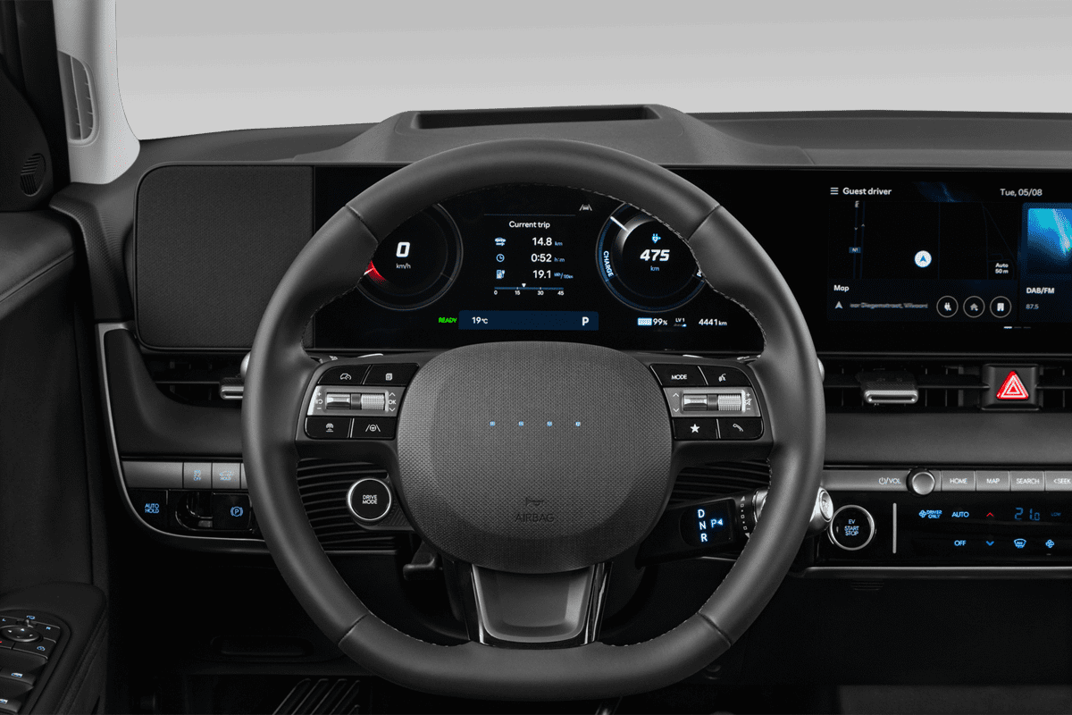 Lenkrad eines Hyundai Ioniq 5 (neues Modell)