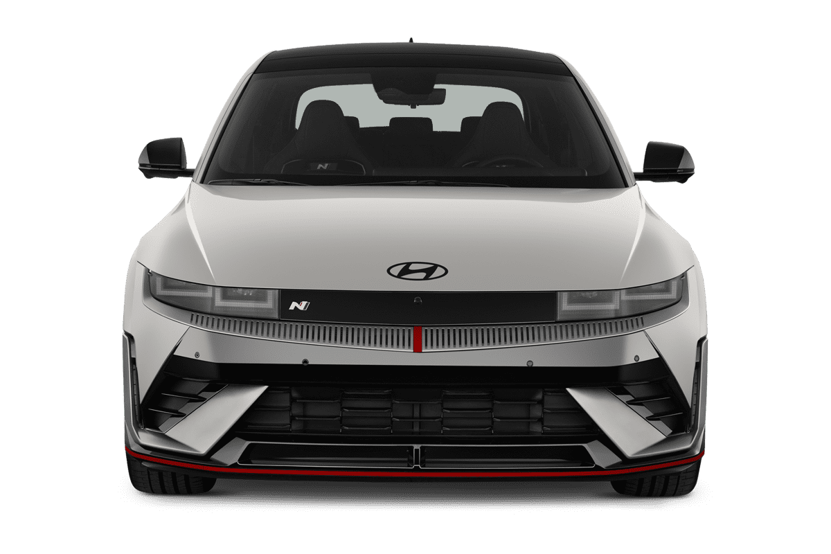 Frontansicht eines Hyundai Ioniq 5 N , freigestellt