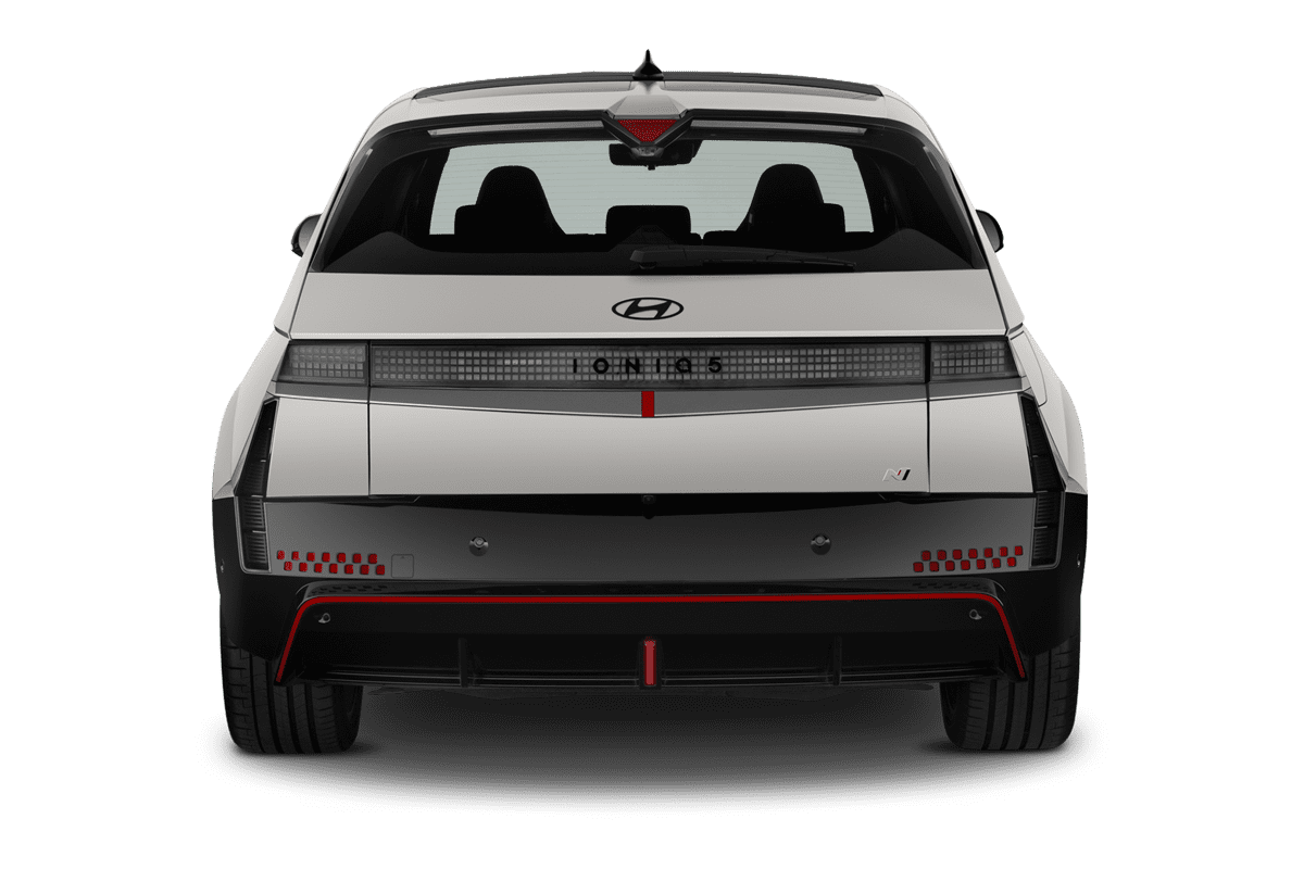 Heckansicht eines Hyundai Ioniq 5 N 