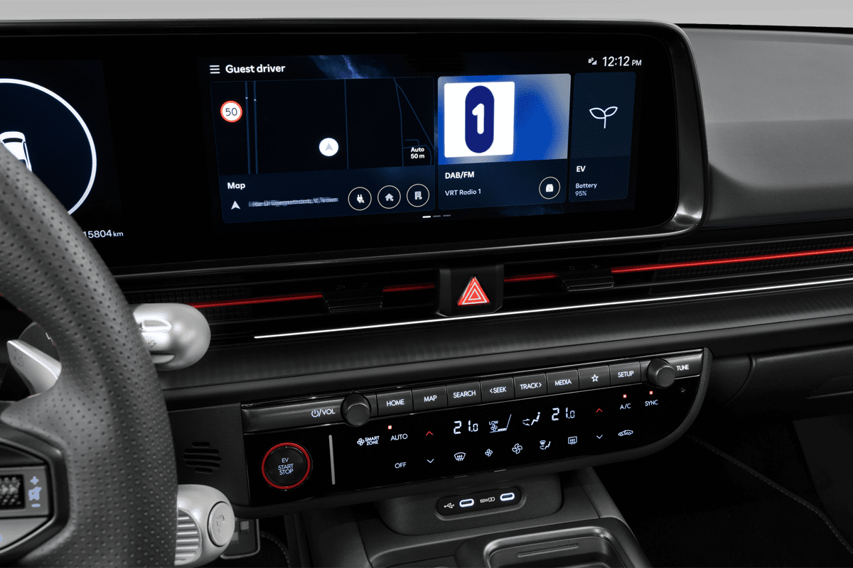 Mittelkonsole eines Hyundai Ioniq 6