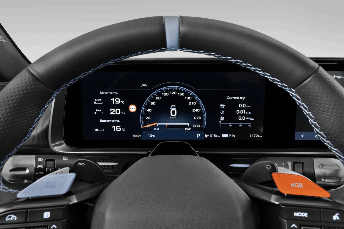 Kombiinstrument eines Hyundai Ioniq 6 (neues Modell)
