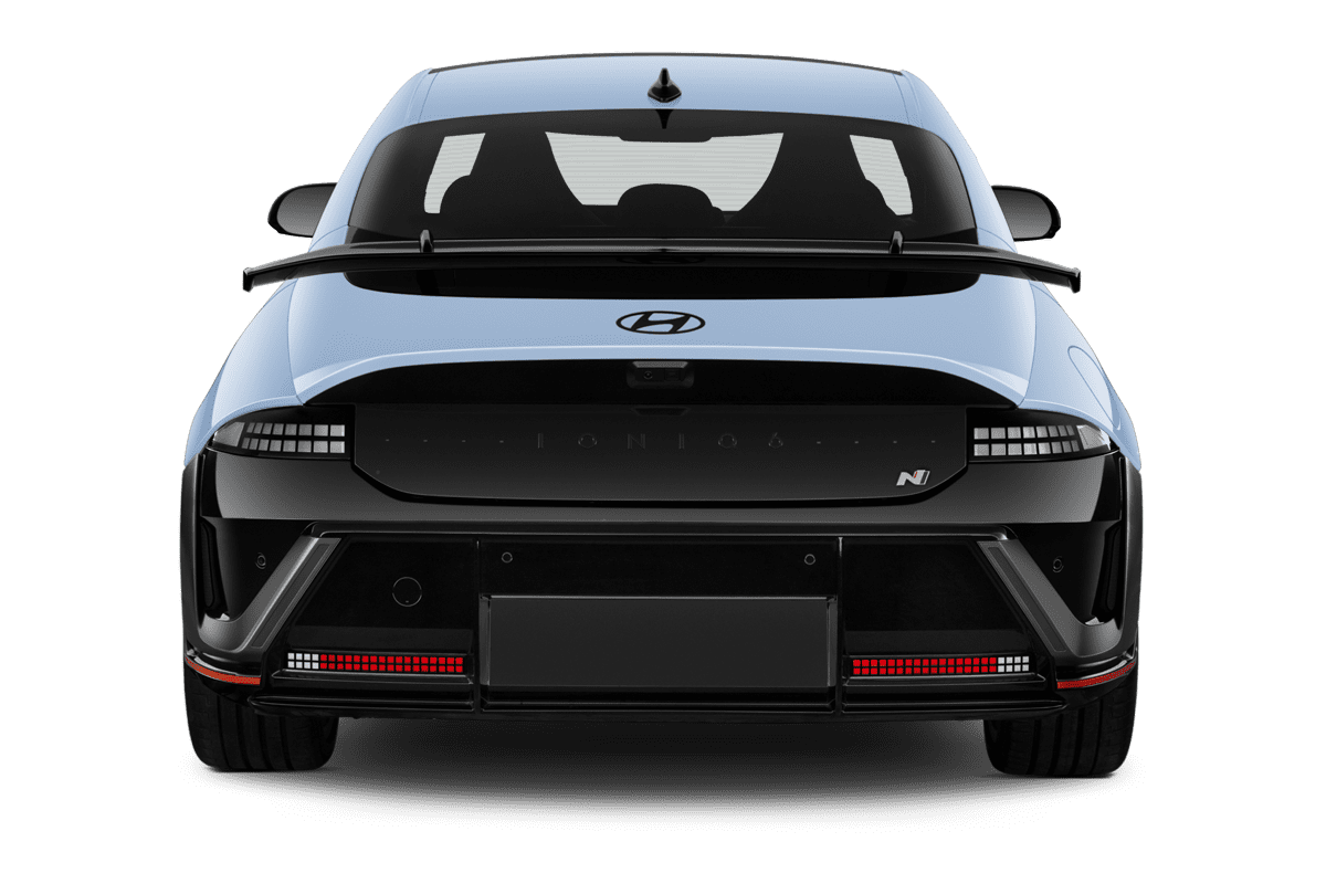 Heckansicht eines Hyundai Ioniq 6 (neues Modell)