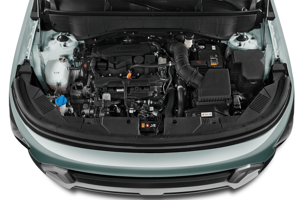 Motorraum eines Hyundai Kona
