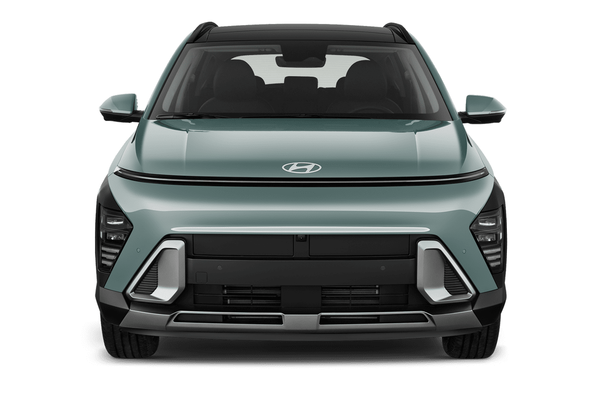 Frontansicht eines Hyundai Kona, freigestellt