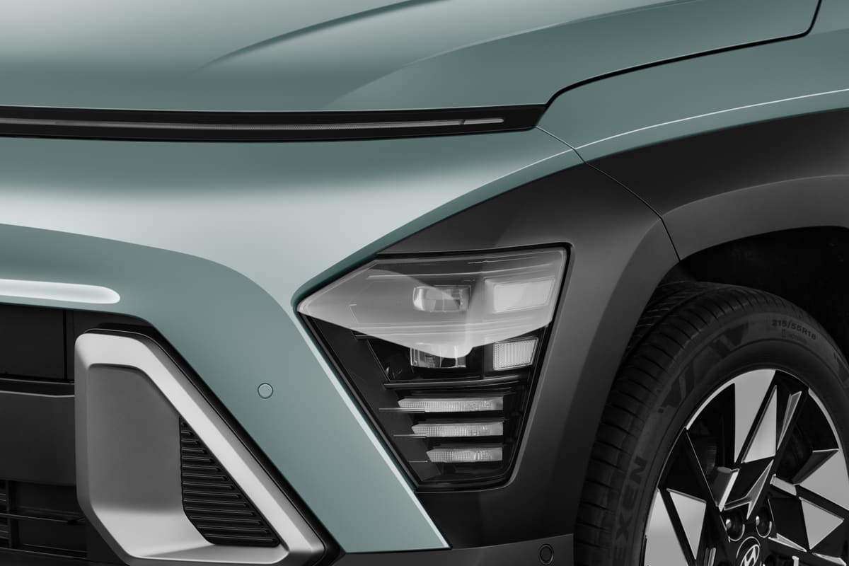 Frontscheinwerfer eines Hyundai Kona