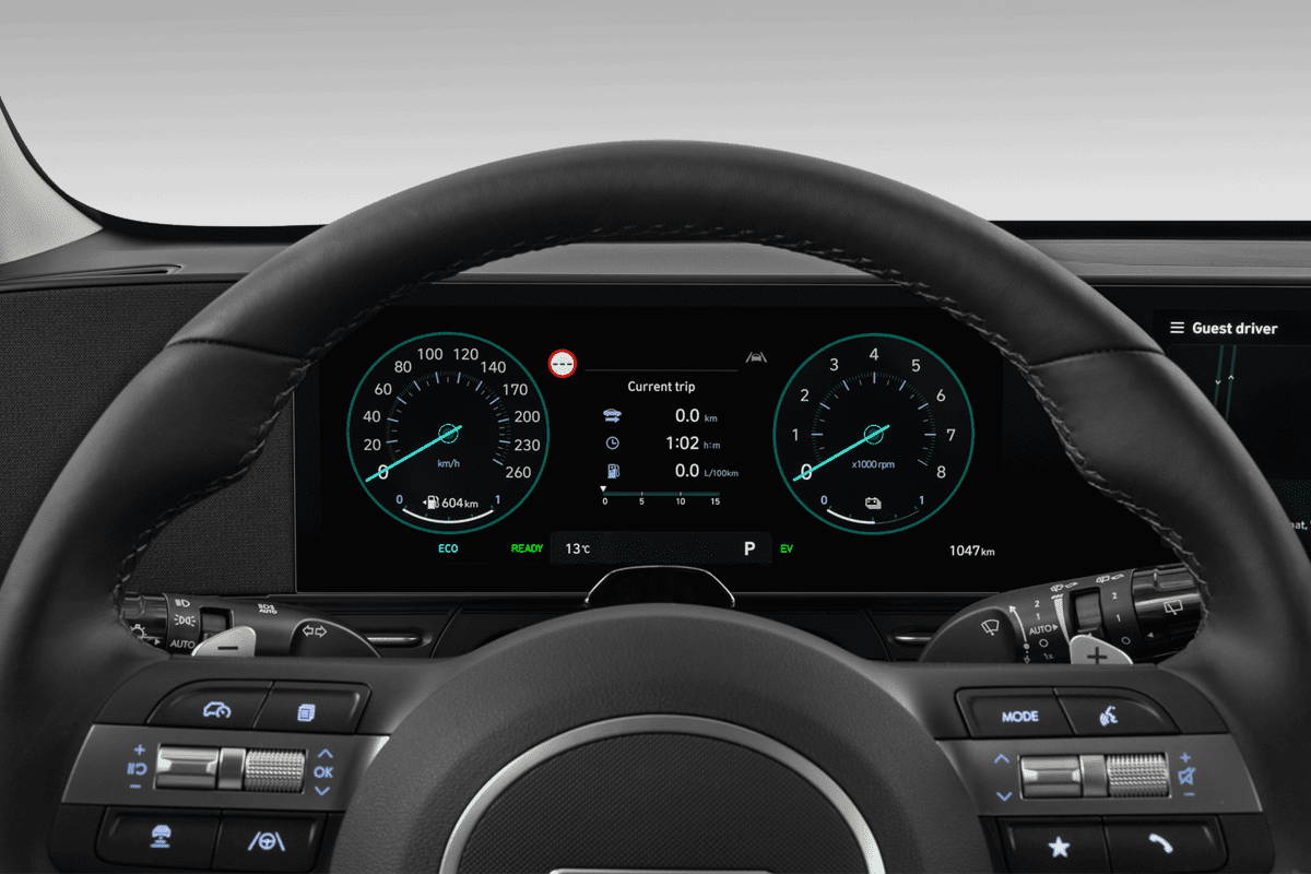 Kombiinstrument eines Hyundai Kona