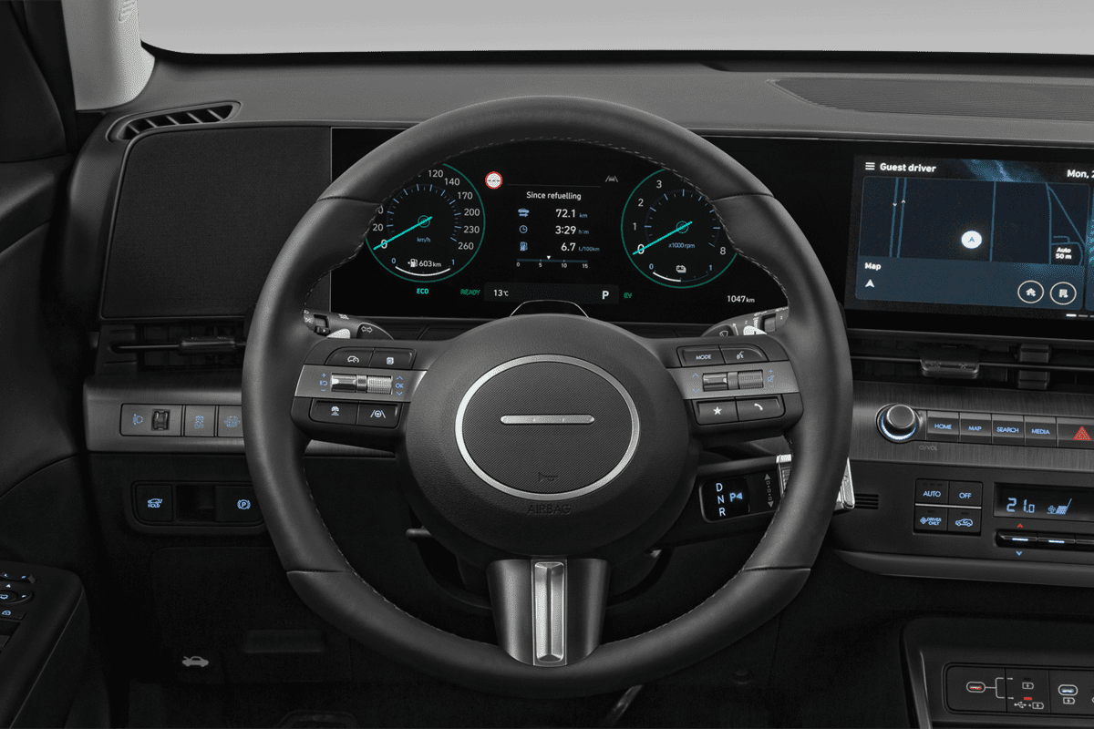 Lenkrad eines Hyundai Kona