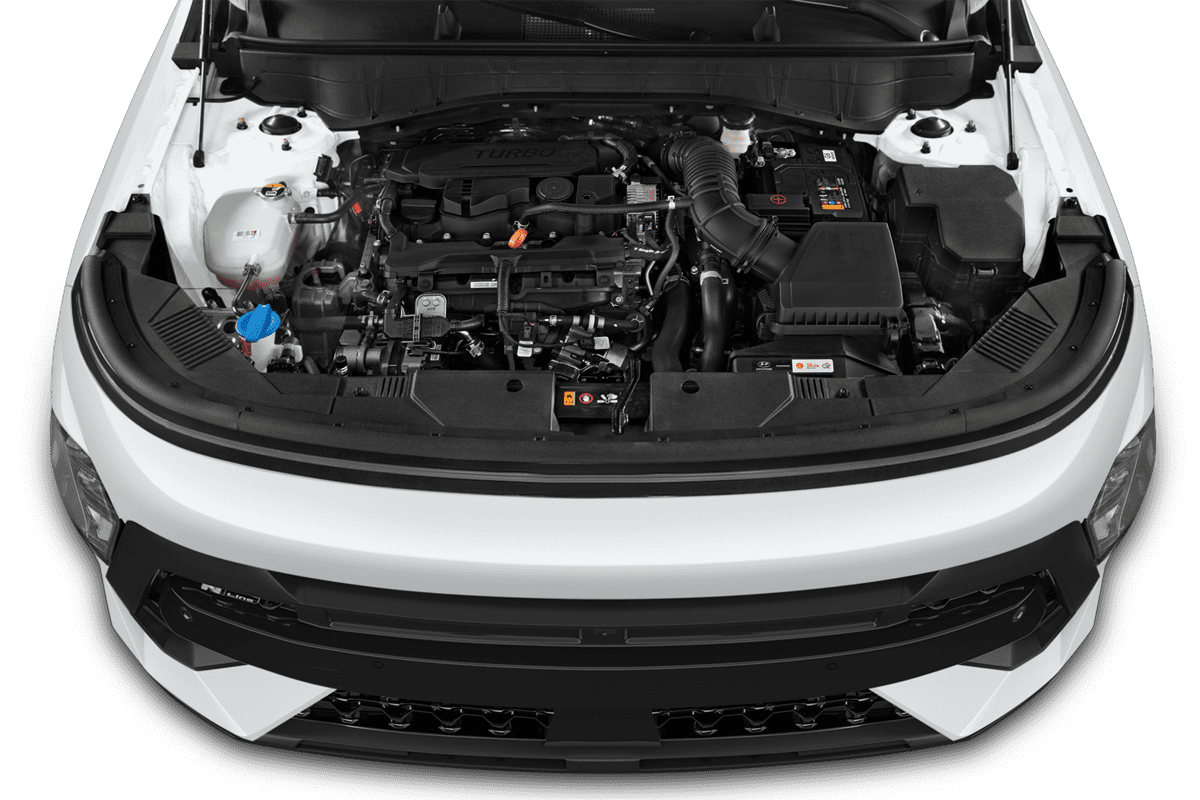 Motorraum eines Hyundai Kona