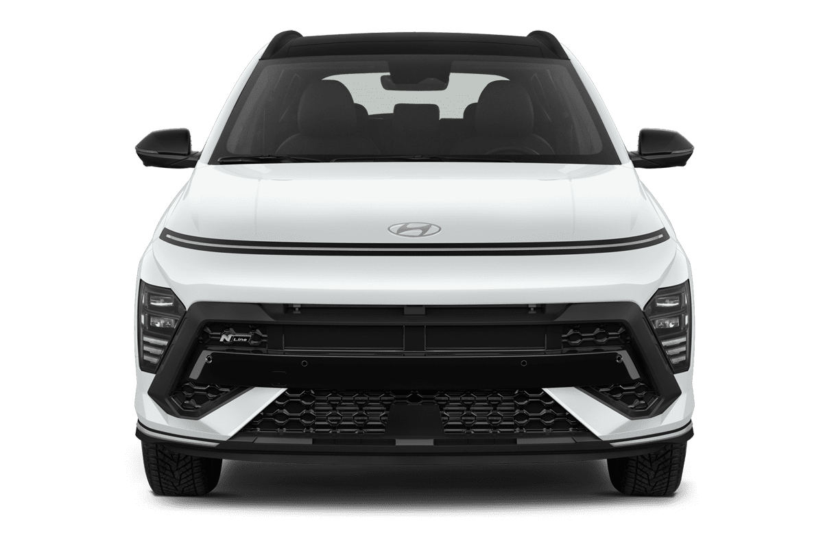 Frontansicht eines Hyundai Kona, freigestellt