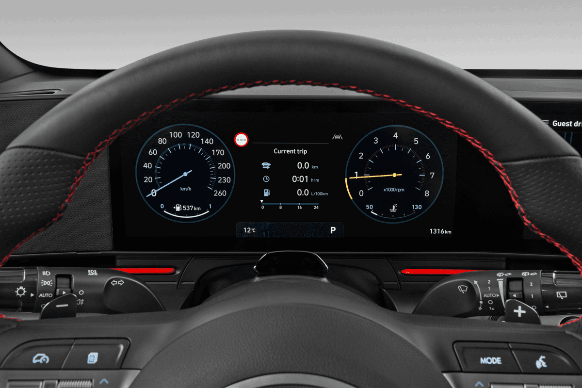 Kombiinstrument eines Hyundai Kona