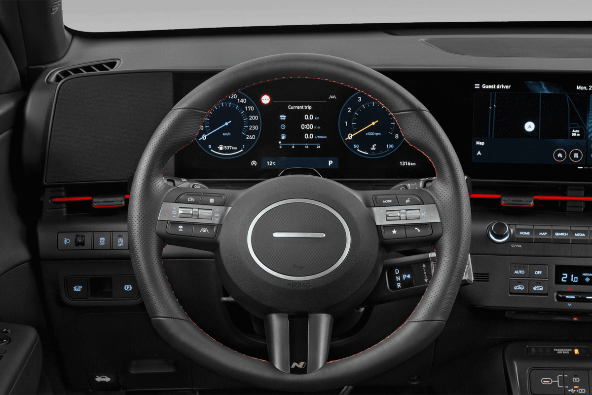 Lenkrad eines Hyundai Kona