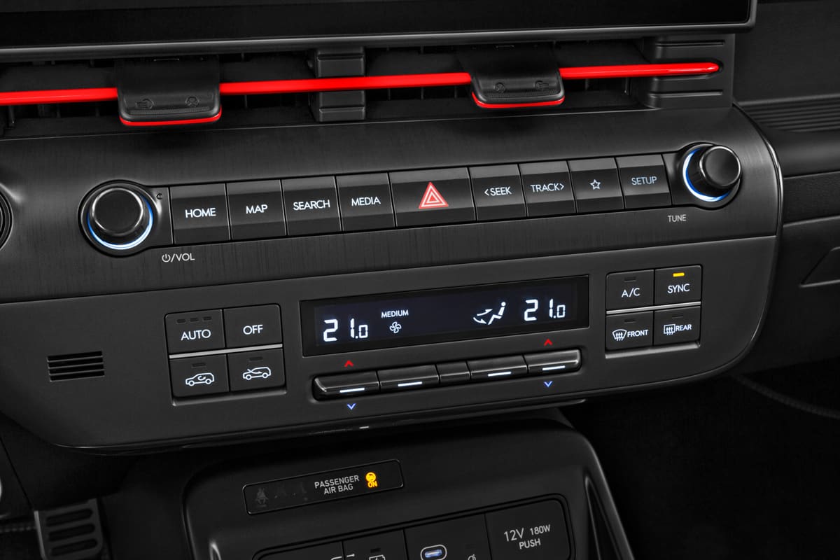 Klimasteuerung eines Hyundai Kona