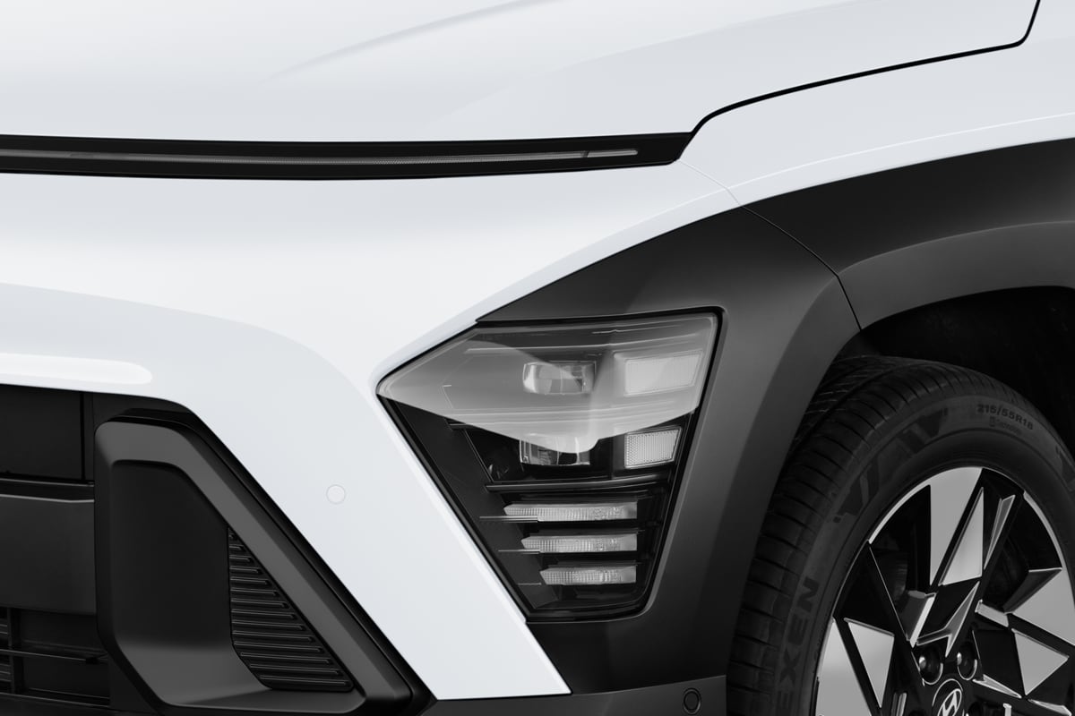 Frontscheinwerfer eines Hyundai Kona Hybrid 