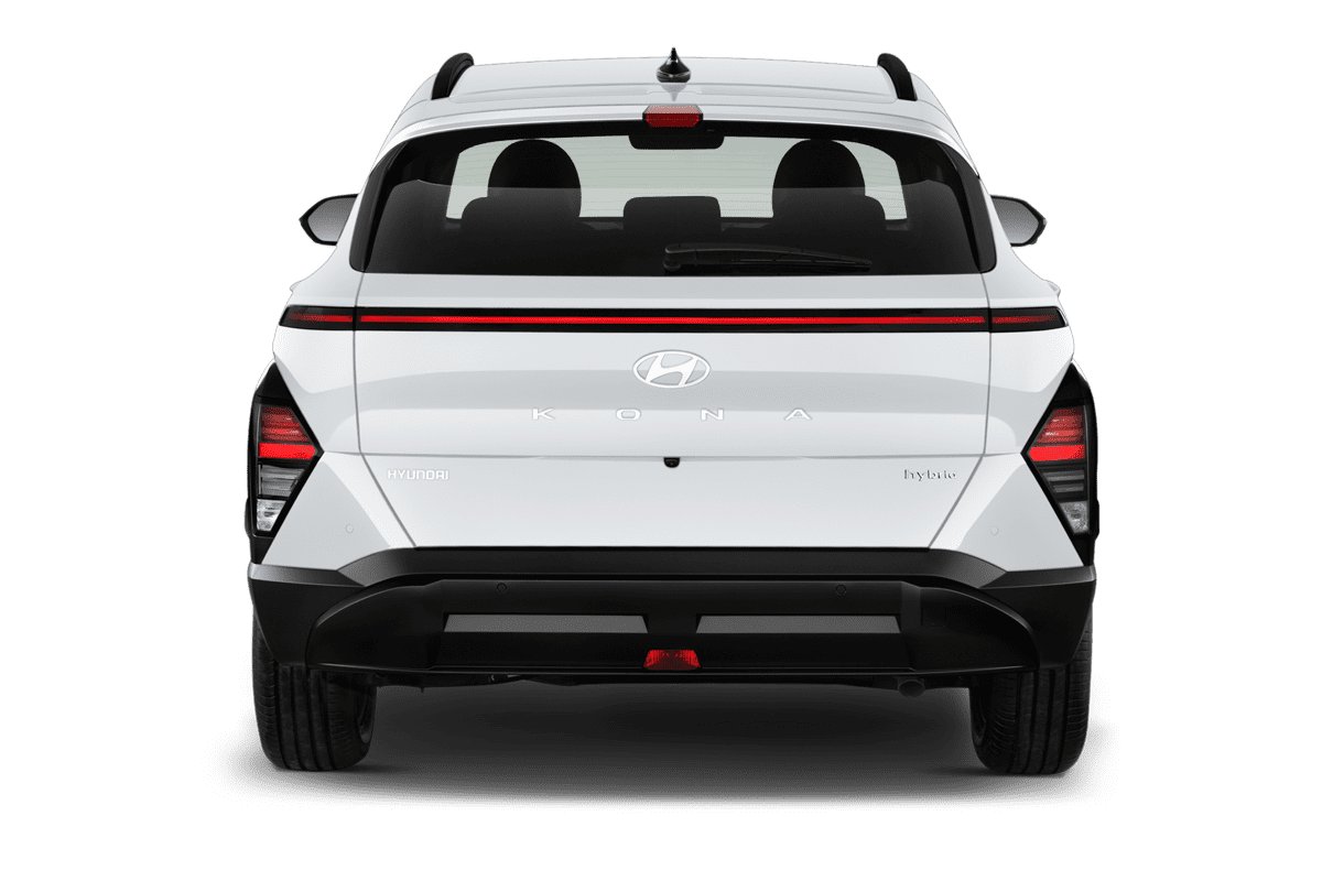 Heckansicht eines Hyundai Kona Hybrid 