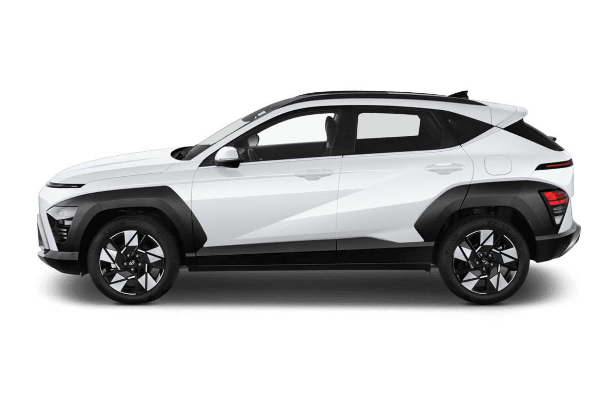 Seitenansicht eines Hyundai Kona Hybrid 