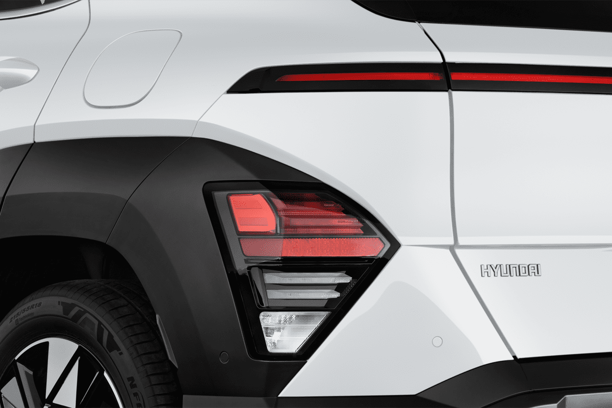 Heckleuchten eines Hyundai Kona Hybrid 