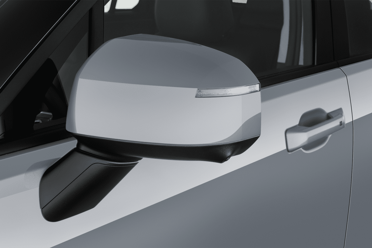 Rückspiegel eines Hyundai Santa Fe Hybrid