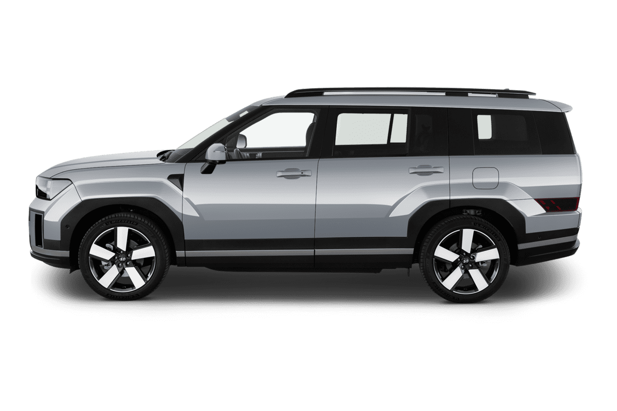 Seitenansicht eines Hyundai Santa Fe Hybrid