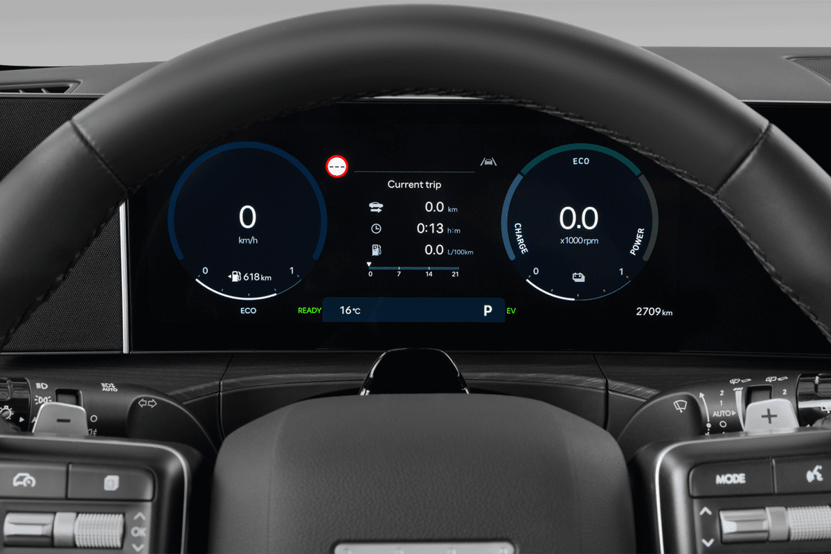 Kombiinstrument eines Hyundai Santa Fe Hybrid