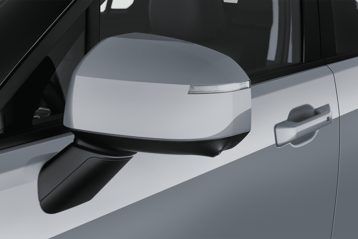 Rückspiegel eines Hyundai Santa Fe Hybrid