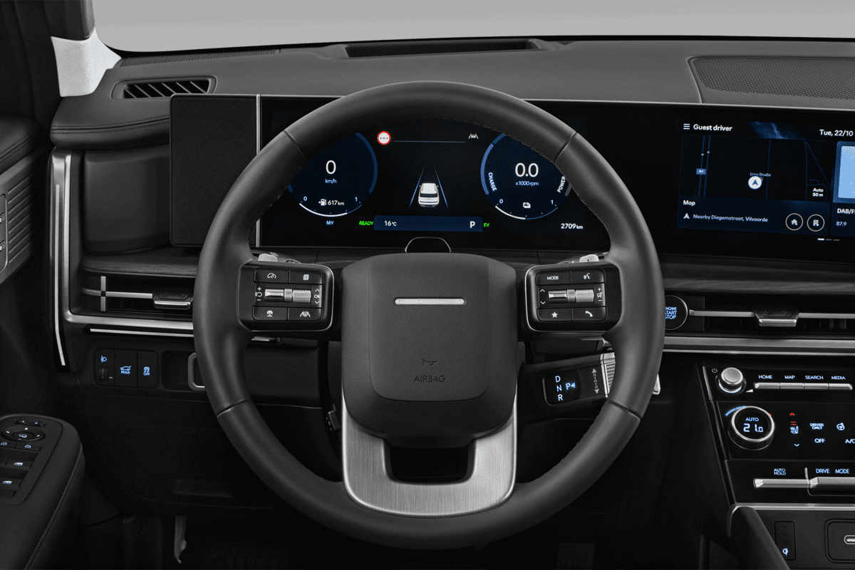 Lenkrad eines Hyundai Santa Fe Hybrid