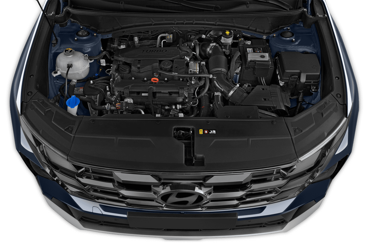 Motorraum eines Hyundai Tucson