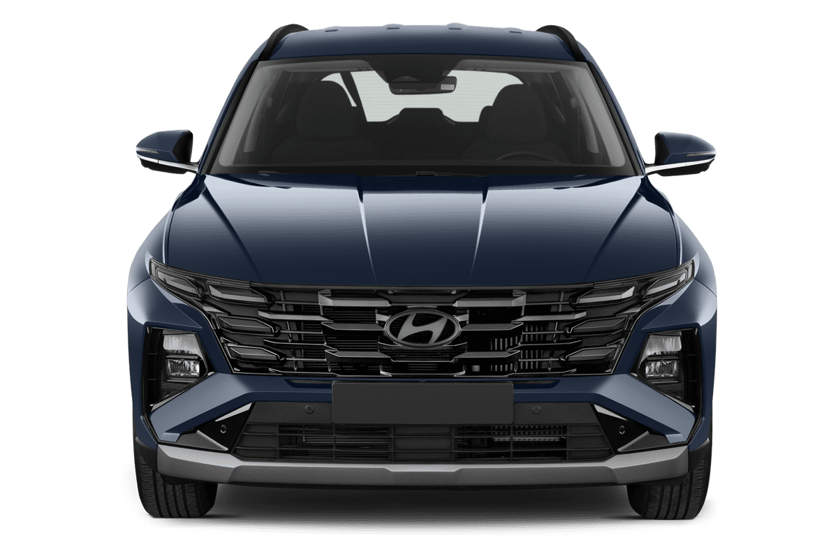Frontansicht eines Hyundai Tucson , freigestellt