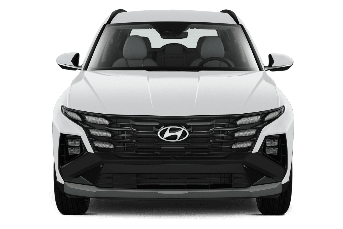 Frontansicht eines Hyundai Tucson Plug-in-Hybrid, freigestellt