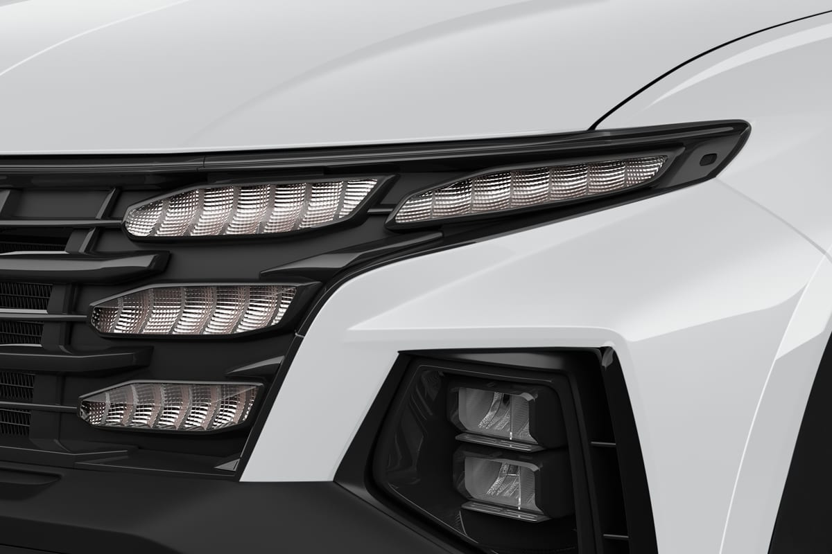 Frontscheinwerfer eines Hyundai Tucson Plug-in-Hybrid