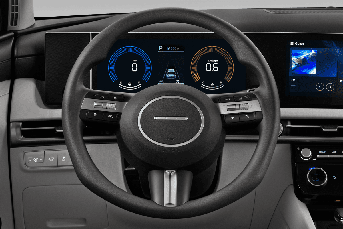 Lenkrad eines Hyundai Tucson Hybrid (neues Modell)