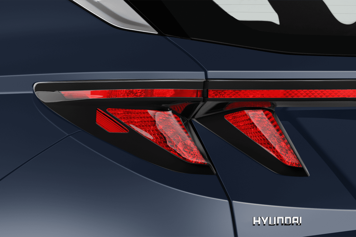 Heckleuchten eines Hyundai Tucson Hybrid (neues Modell)