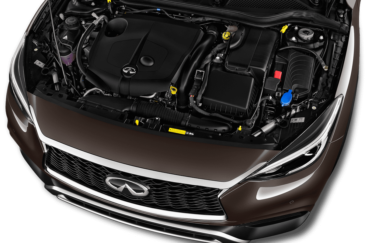 Motorraum eines Infiniti QX30