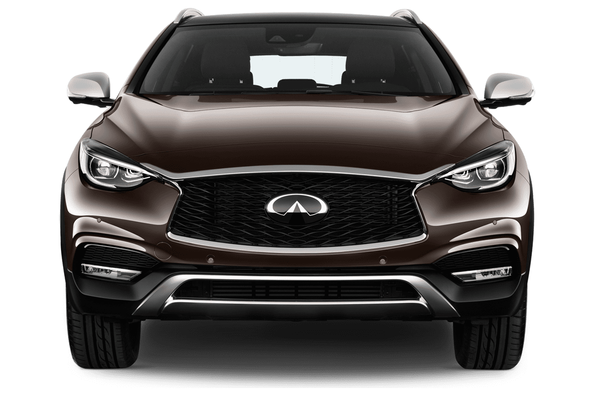 Frontansicht eines Infiniti QX30, freigestellt