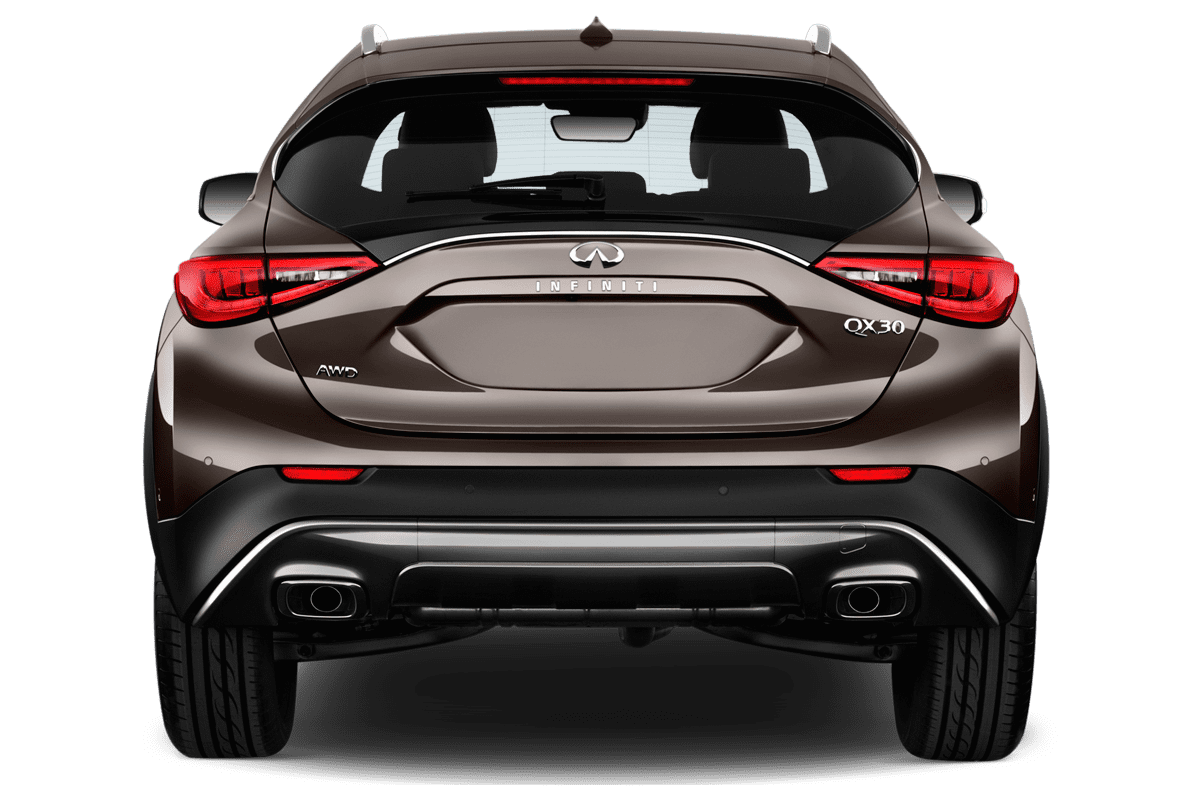 Heckansicht eines Infiniti QX30