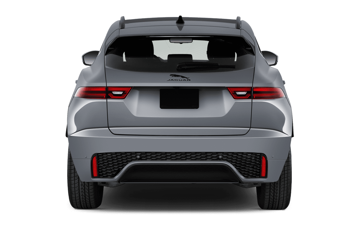 Heckansicht eines Jaguar E-Pace Plug-in-Hybrid 